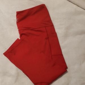 ZYIA Red Pocket Leggings